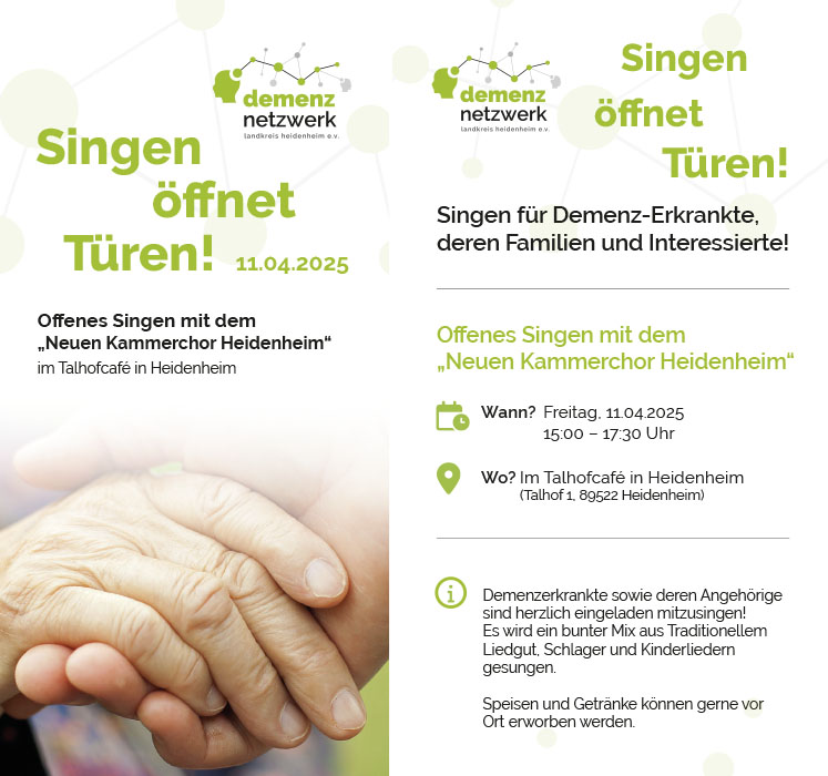 demenz netzwerk heidenheim – Singen öffnet Türen!